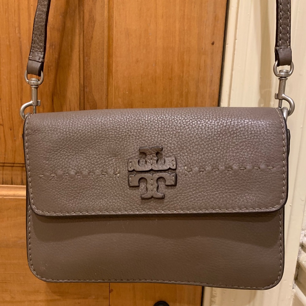 Tory Burch Gray Heron Shoulder Bag - Picture 3 of 7